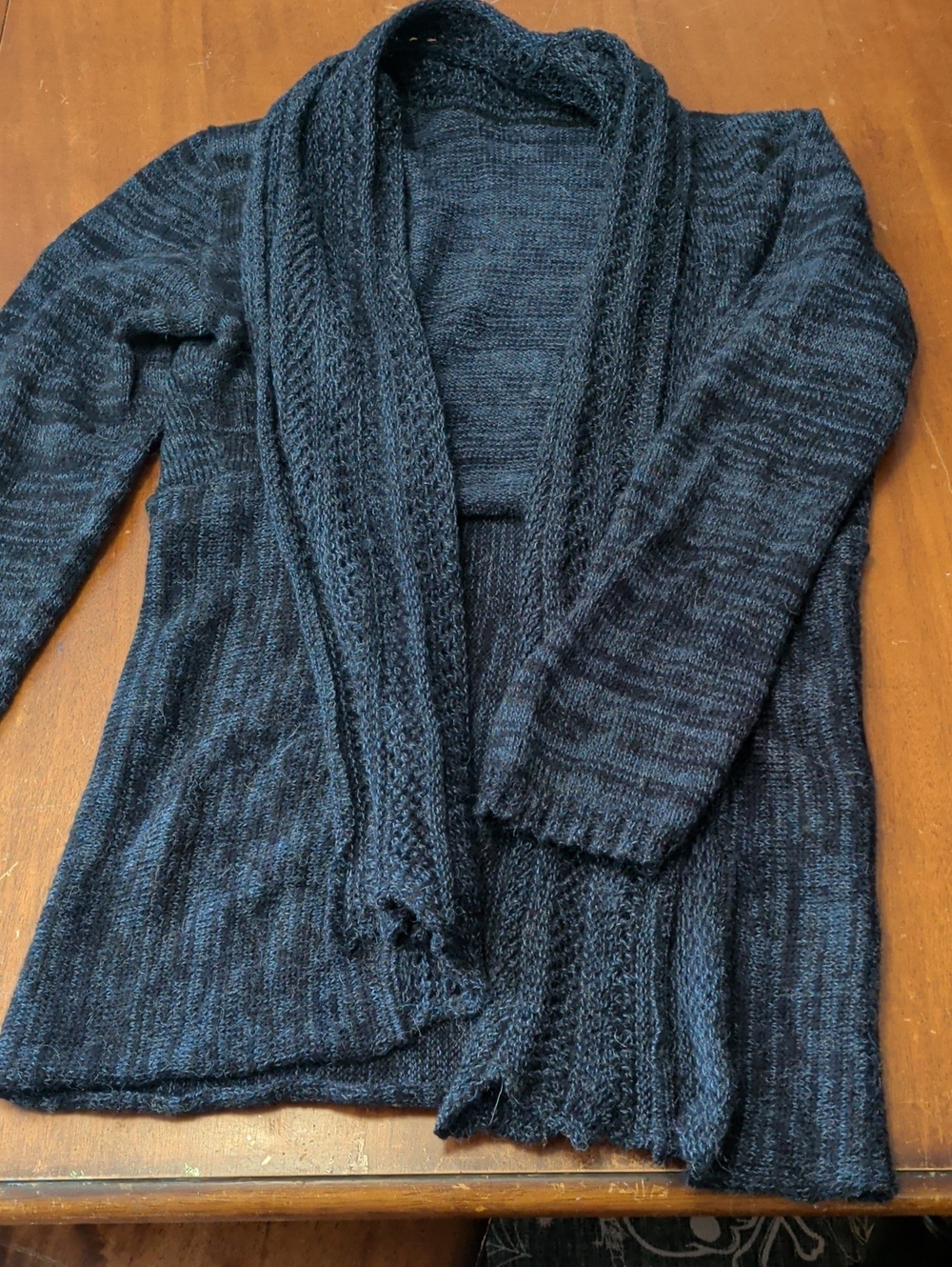 Alpaca Cardigan Dark Blue